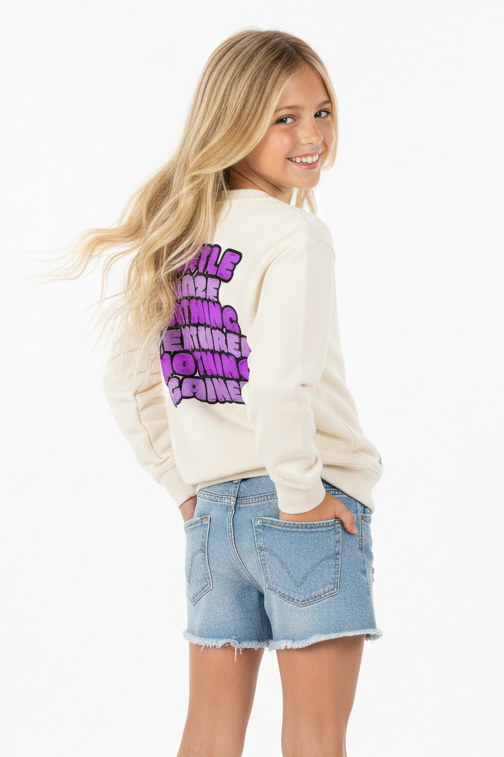 Sudadera niño Super Purp