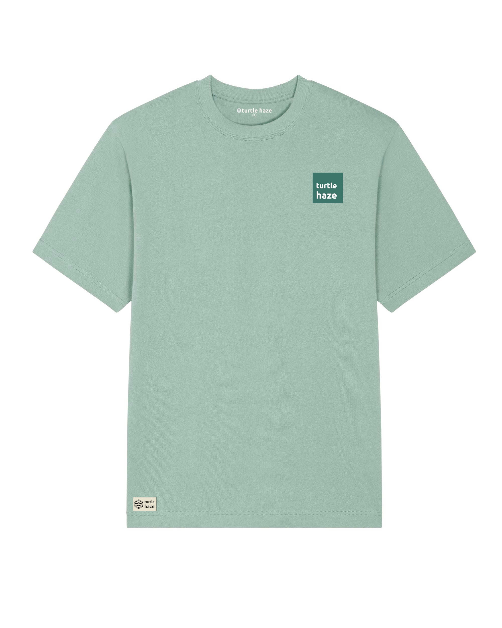 Camiseta cuadro celeste