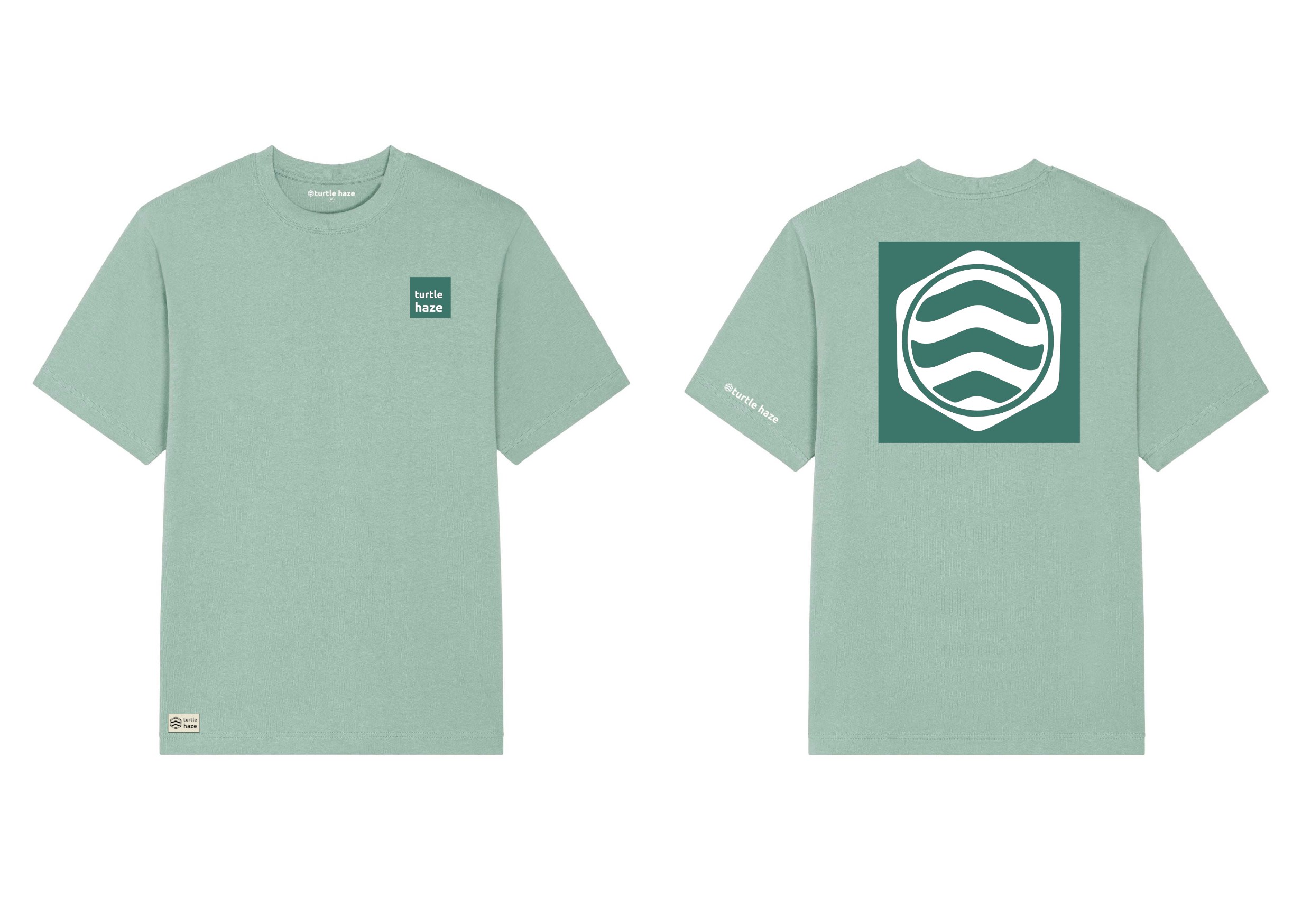 Camiseta cuadro celeste