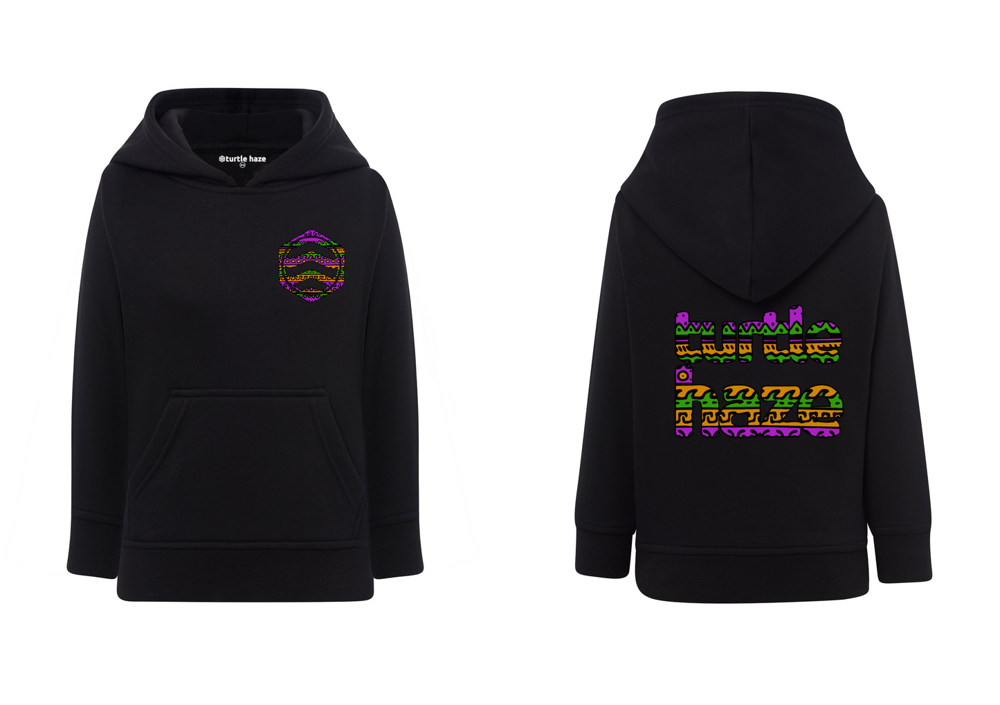 Sudadera Capucha Étnica Morada Niño